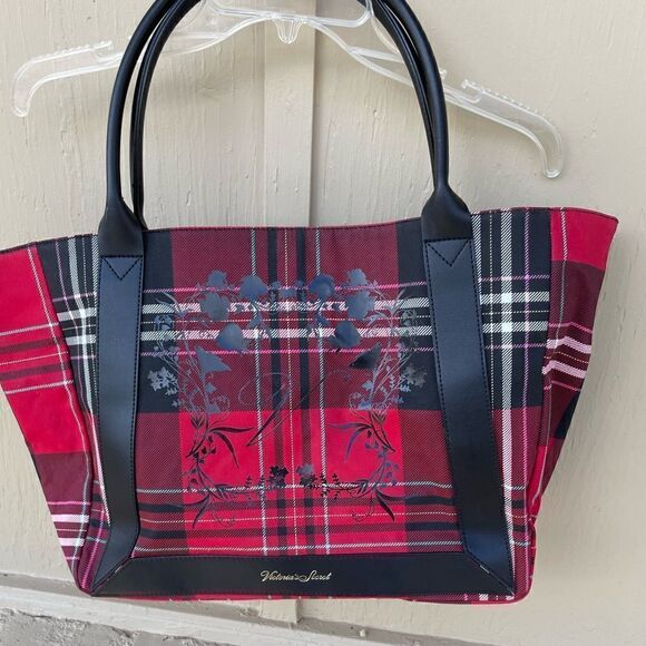 Victoria’s Secret Plaid Tote - Picture 1 of 8